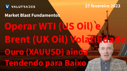 Operar WTI (US Oil) e Brent (UK Oil) Volatilidade. USD ainda mais forte.