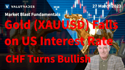 Gold (XAUUSD) Falls on US Interest Rate. CHF Turns Bullish. Central Banks in Focus.